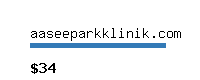 aaseeparkklinik.com Website value calculator