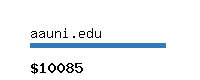 aauni.edu Website value calculator