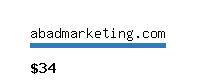 abadmarketing.com Website value calculator