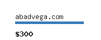 abadvega.com Website value calculator