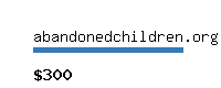 abandonedchildren.org Website value calculator