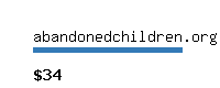 abandonedchildren.org Website value calculator