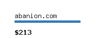 abanion.com Website value calculator