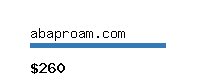 abaproam.com Website value calculator