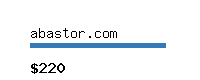 abastor.com Website value calculator