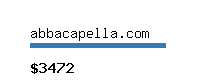 abbacapella.com Website value calculator