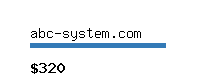 abc-system.com Website value calculator