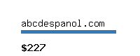 abcdespanol.com Website value calculator