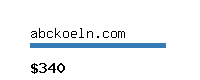 abckoeln.com Website value calculator