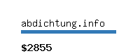 abdichtung.info Website value calculator