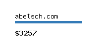 abetsch.com Website value calculator