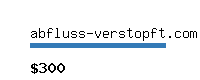 abfluss-verstopft.com Website value calculator