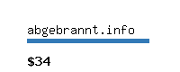 abgebrannt.info Website value calculator