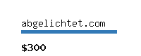 abgelichtet.com Website value calculator