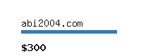 abi2004.com Website value calculator