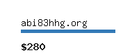 abi83hhg.org Website value calculator