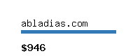 abladias.com Website value calculator