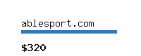 ablesport.com Website value calculator