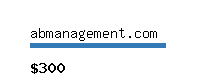 abmanagement.com Website value calculator