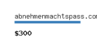 abnehmenmachtspass.com Website value calculator