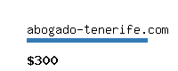 abogado-tenerife.com Website value calculator