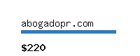 abogadopr.com Website value calculator