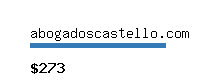 abogadoscastello.com Website value calculator