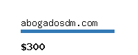 abogadosdm.com Website value calculator