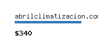 abrilclimatizacion.com Website value calculator