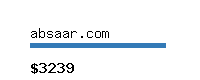 absaar.com Website value calculator