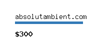 absolutambient.com Website value calculator