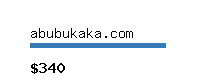 abubukaka.com Website value calculator