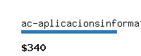 ac-aplicacionsinformatiques.com Website value calculator