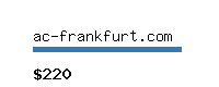 ac-frankfurt.com Website value calculator