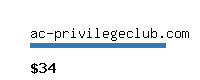 ac-privilegeclub.com Website value calculator