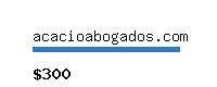 acacioabogados.com Website value calculator