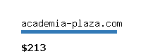 academia-plaza.com Website value calculator