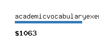 academicvocabularyexercises.com Website value calculator