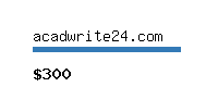 acadwrite24.com Website value calculator