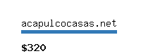 acapulcocasas.net Website value calculator