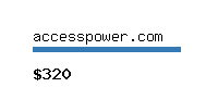 accesspower.com Website value calculator