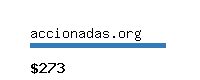 accionadas.org Website value calculator