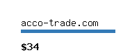 acco-trade.com Website value calculator