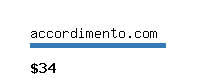 accordimento.com Website value calculator