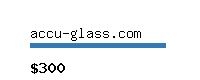 accu-glass.com Website value calculator