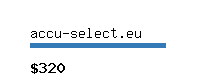 accu-select.eu Website value calculator