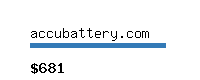 accubattery.com Website value calculator