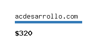 acdesarrollo.com Website value calculator