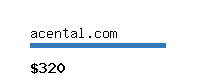 acental.com Website value calculator