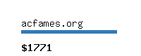 acfames.org Website value calculator